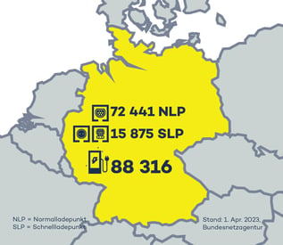 DE - variable - Amount of public charging points in Germany