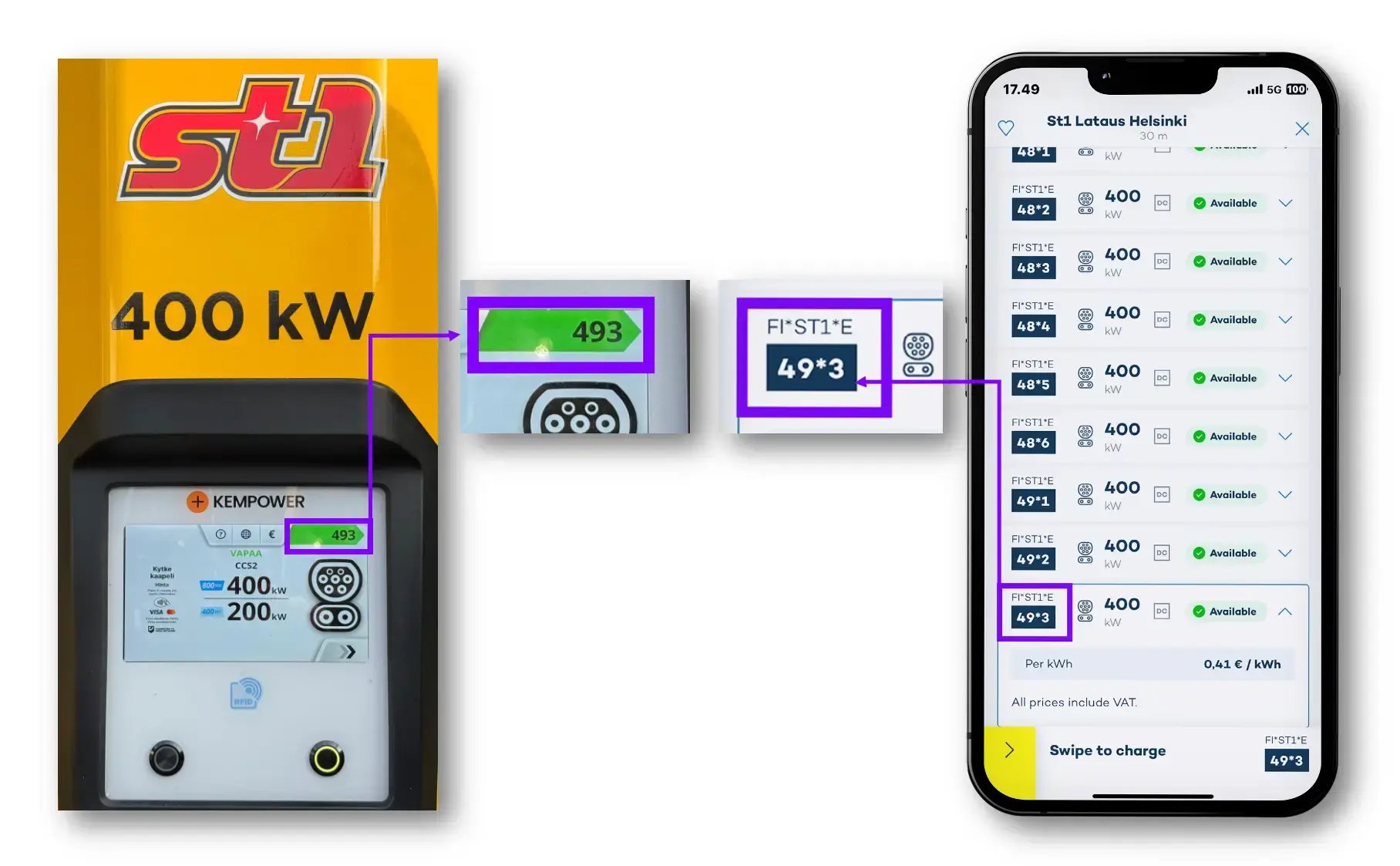 Kuinka ladata St1 latausasemilla Virta sovelluksella