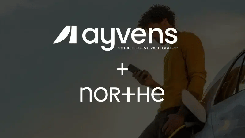 ALD Automotive, part of Ayvens, and Northe partnership for EV charging solutions displayed on banner