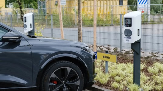 EV charging hub at GP Günter Papenburg AG location in Hannover