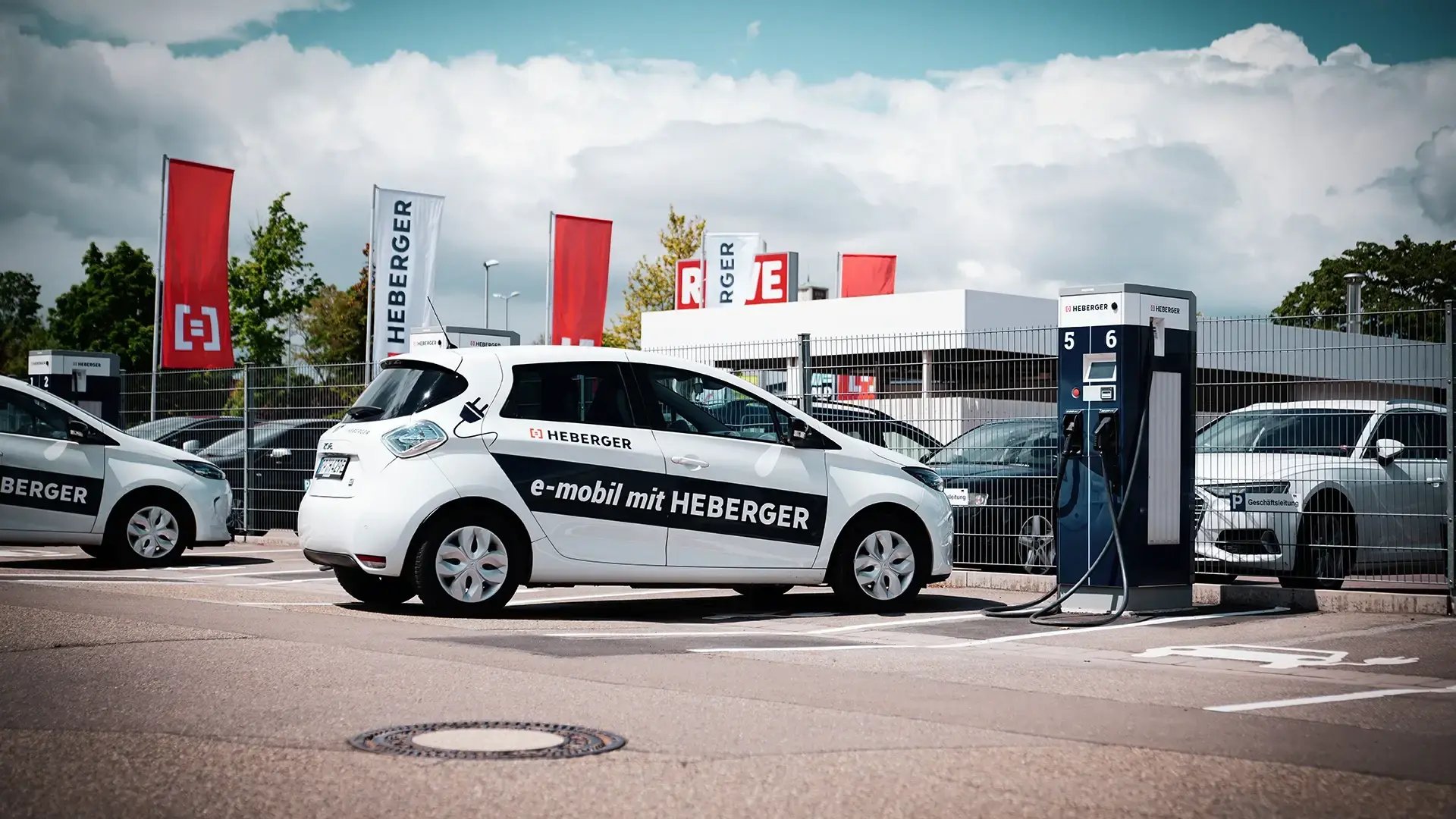 HEBERGER Germany company EV charging at parking lot