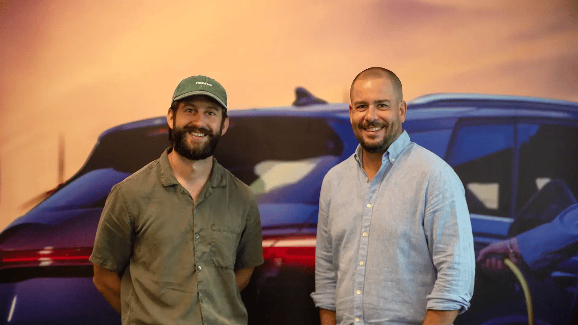 David Fauné from Northe and Martin Lundgren from Virta standing side by side, smiling at the camera