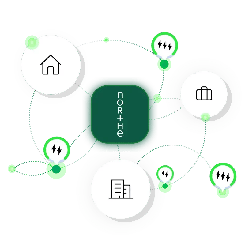 EV charging platform dashboard with mobile app interface and charging session overview