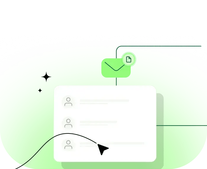 Illustration of EV charging platform notifications and document sharing