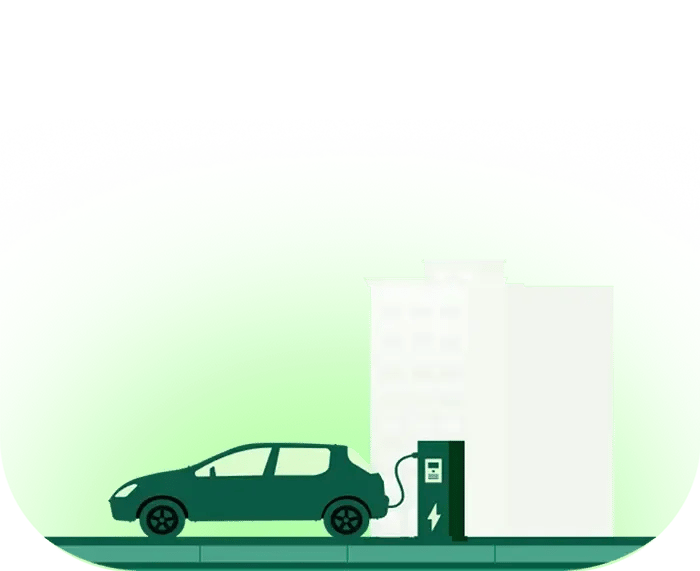 Electric vehicle charging at a workplace office building