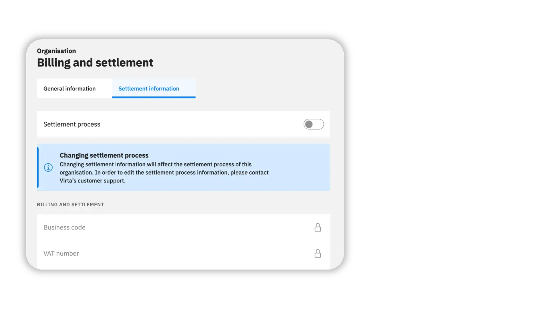 Virta Hub billing and settlement