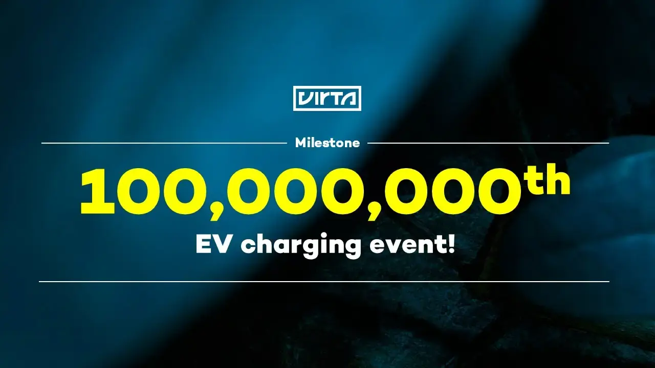 100,000,000 EV charging events | Virta Milestone