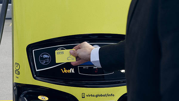 EV charging Virta Payment Kiosk user interaction